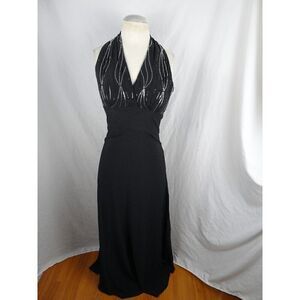 K Lessman Women Black Dress with Sequins Size S
